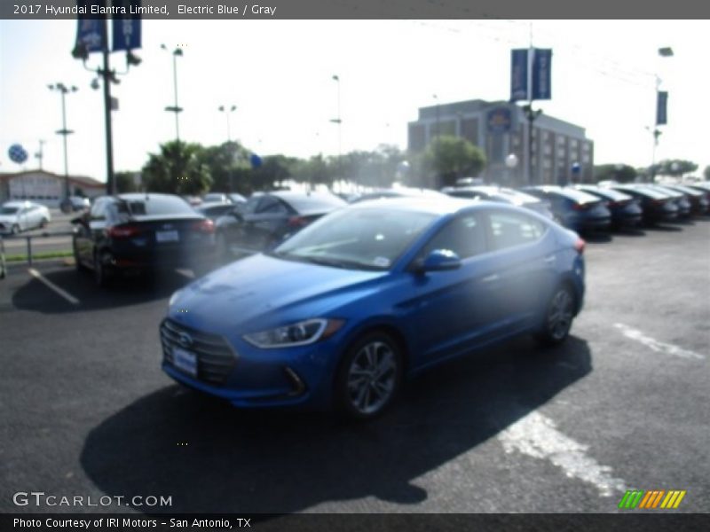 Electric Blue / Gray 2017 Hyundai Elantra Limited