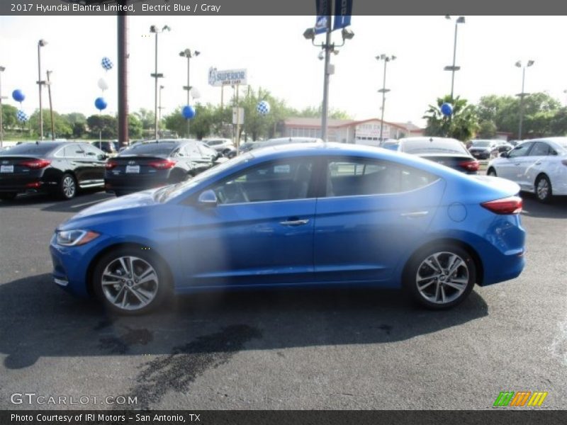 Electric Blue / Gray 2017 Hyundai Elantra Limited