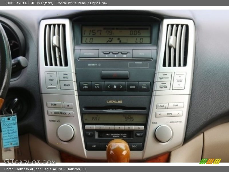 Crystal White Pearl / Light Gray 2006 Lexus RX 400h Hybrid