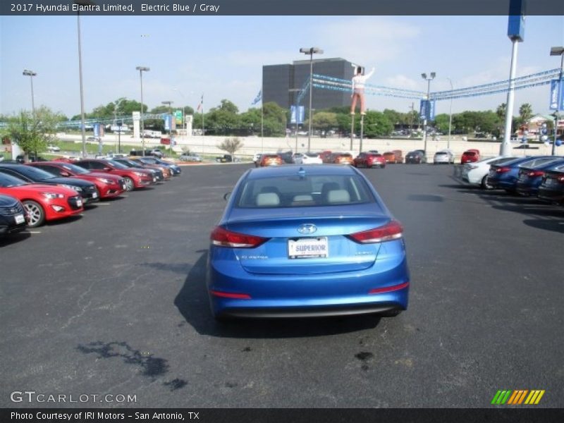 Electric Blue / Gray 2017 Hyundai Elantra Limited