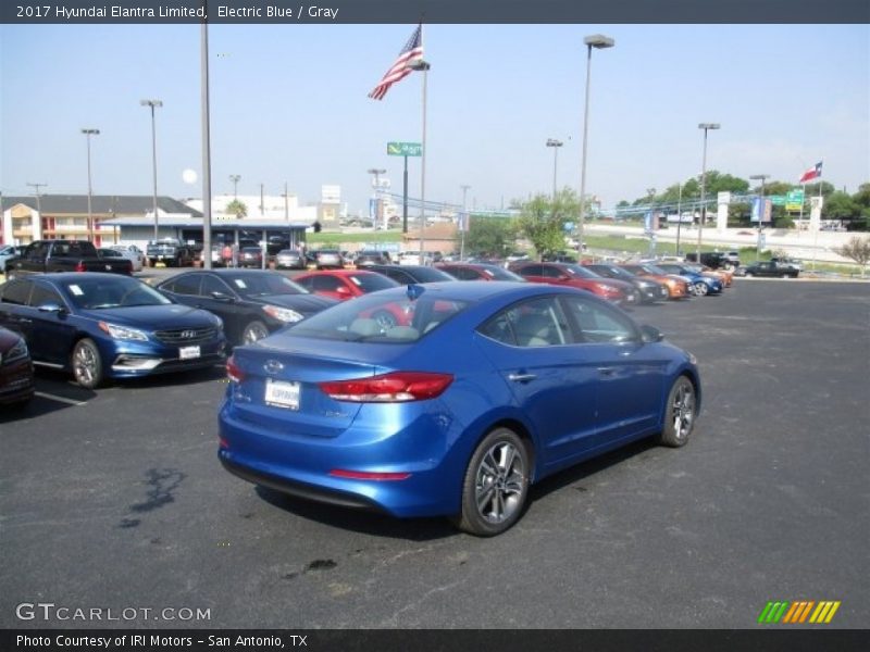 Electric Blue / Gray 2017 Hyundai Elantra Limited