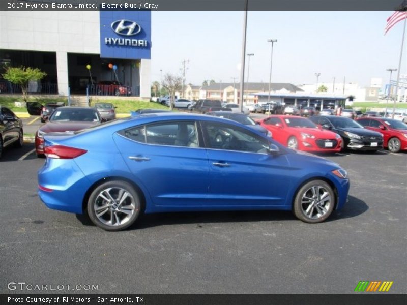 Electric Blue / Gray 2017 Hyundai Elantra Limited