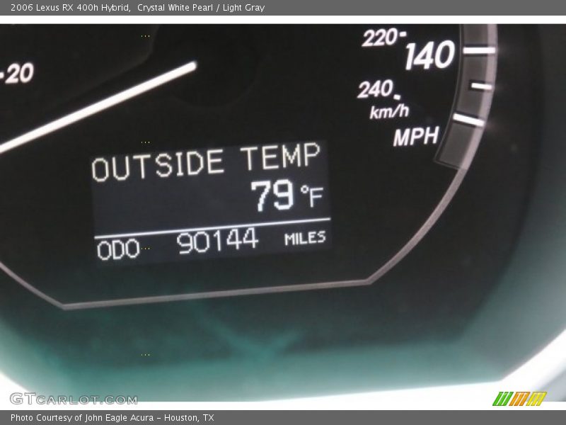 Crystal White Pearl / Light Gray 2006 Lexus RX 400h Hybrid