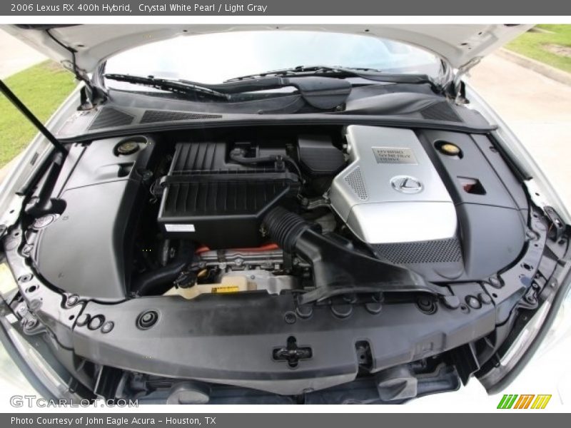 Crystal White Pearl / Light Gray 2006 Lexus RX 400h Hybrid