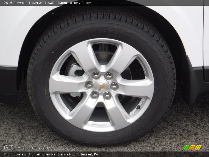 Summit White / Ebony 2016 Chevrolet Traverse LT AWD