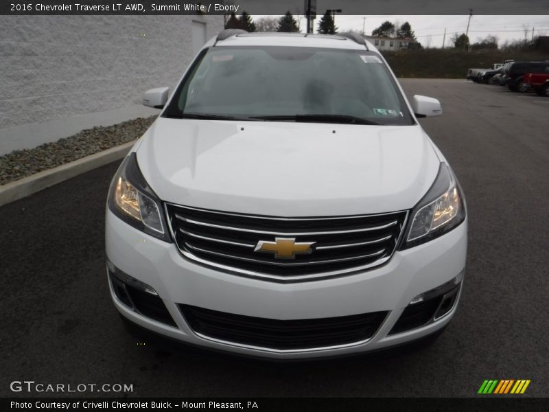 Summit White / Ebony 2016 Chevrolet Traverse LT AWD