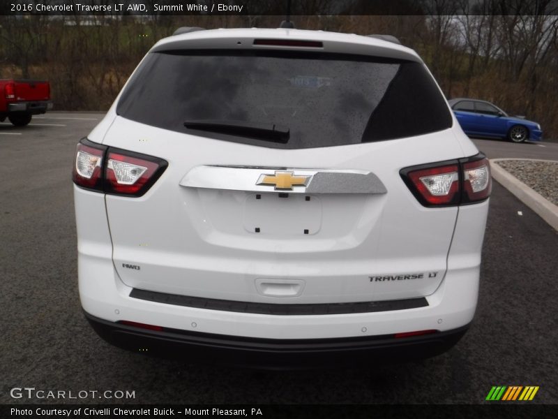 Summit White / Ebony 2016 Chevrolet Traverse LT AWD
