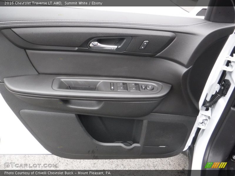 Summit White / Ebony 2016 Chevrolet Traverse LT AWD