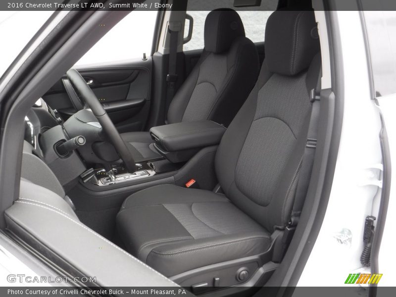 Summit White / Ebony 2016 Chevrolet Traverse LT AWD