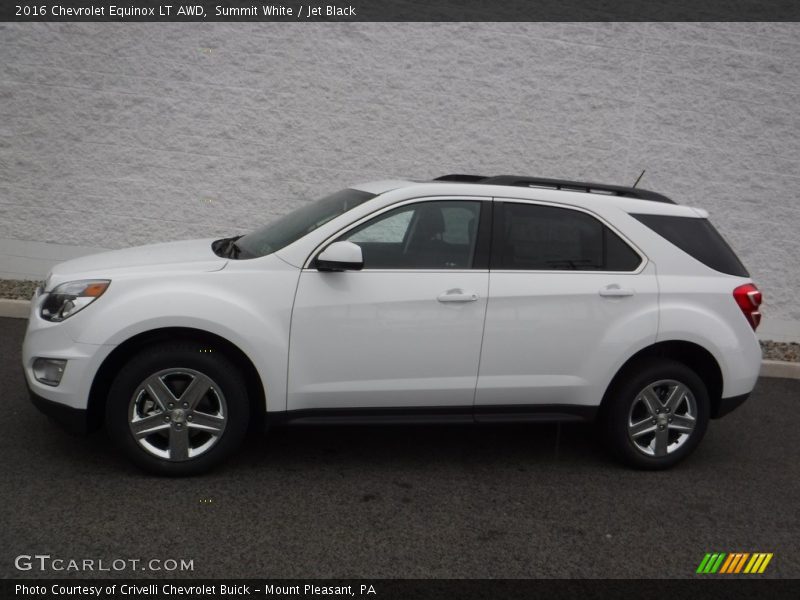 Summit White / Jet Black 2016 Chevrolet Equinox LT AWD