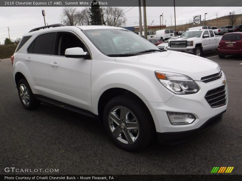 Summit White / Jet Black 2016 Chevrolet Equinox LT AWD
