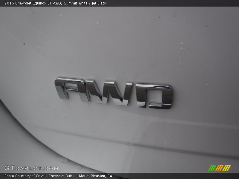 Summit White / Jet Black 2016 Chevrolet Equinox LT AWD