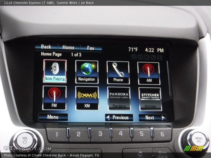 Summit White / Jet Black 2016 Chevrolet Equinox LT AWD