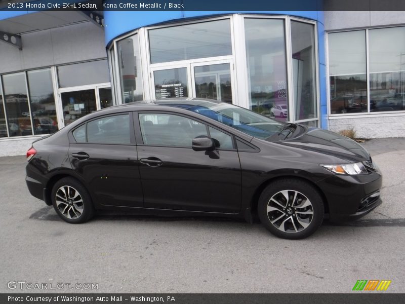 Kona Coffee Metallic / Black 2013 Honda Civic EX-L Sedan