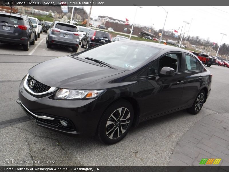 Kona Coffee Metallic / Black 2013 Honda Civic EX-L Sedan