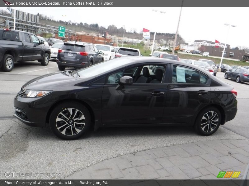 Kona Coffee Metallic / Black 2013 Honda Civic EX-L Sedan