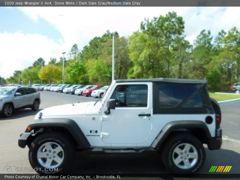 Stone White / Dark Slate Gray/Medium Slate Gray 2009 Jeep Wrangler X 4x4