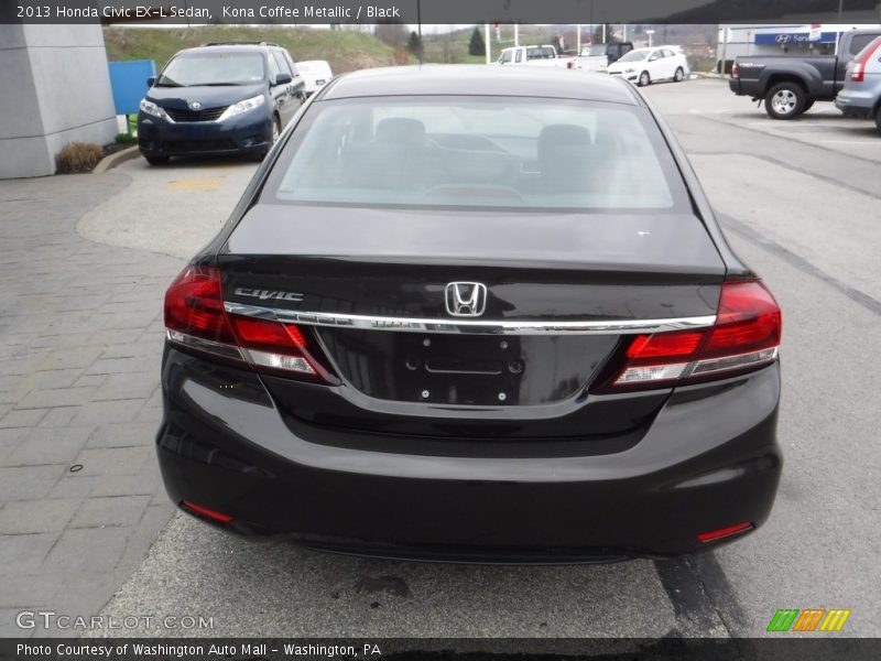 Kona Coffee Metallic / Black 2013 Honda Civic EX-L Sedan