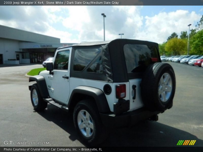Stone White / Dark Slate Gray/Medium Slate Gray 2009 Jeep Wrangler X 4x4
