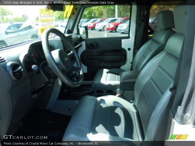 Stone White / Dark Slate Gray/Medium Slate Gray 2009 Jeep Wrangler X 4x4