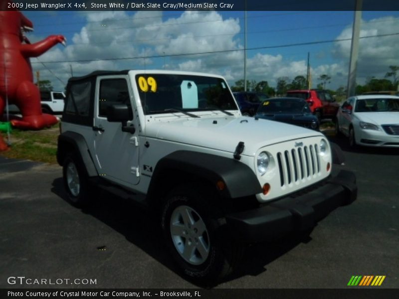 Stone White / Dark Slate Gray/Medium Slate Gray 2009 Jeep Wrangler X 4x4