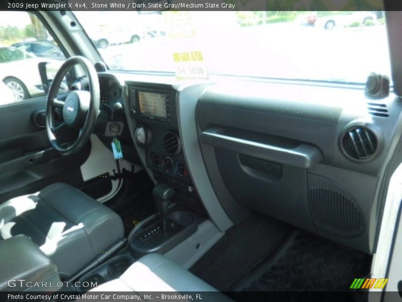 Stone White / Dark Slate Gray/Medium Slate Gray 2009 Jeep Wrangler X 4x4