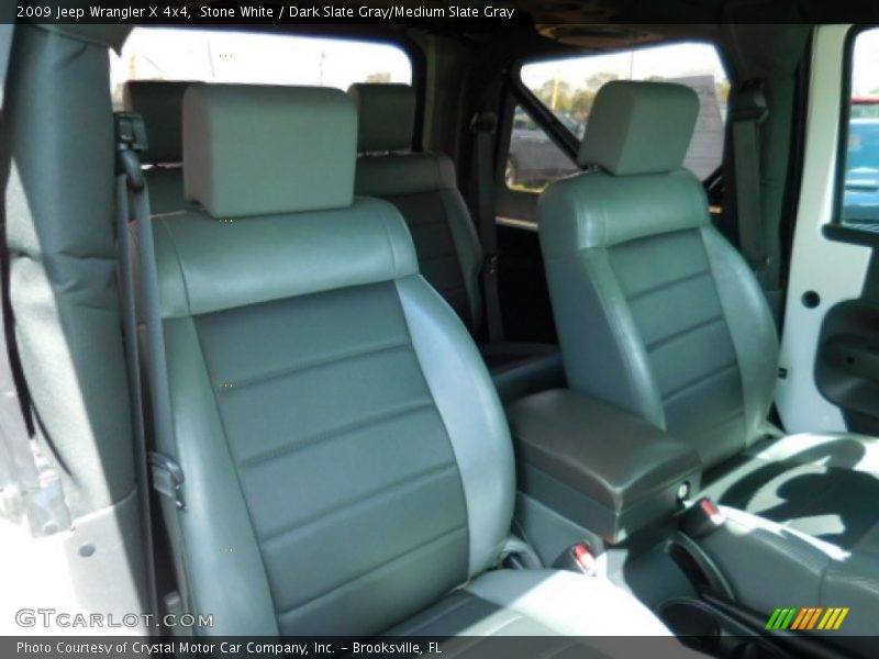 Stone White / Dark Slate Gray/Medium Slate Gray 2009 Jeep Wrangler X 4x4