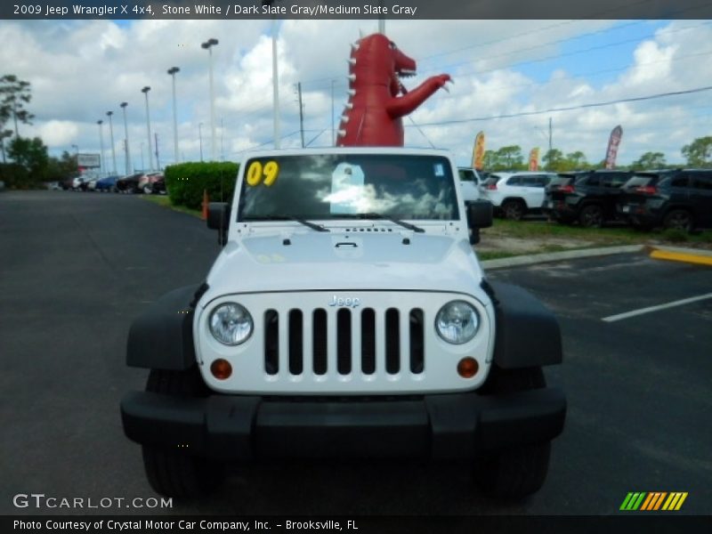 Stone White / Dark Slate Gray/Medium Slate Gray 2009 Jeep Wrangler X 4x4