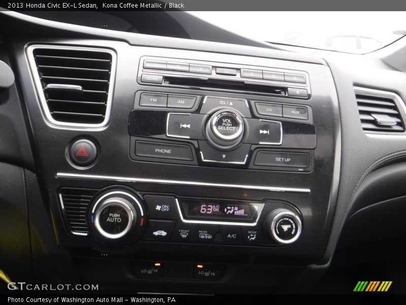 Kona Coffee Metallic / Black 2013 Honda Civic EX-L Sedan