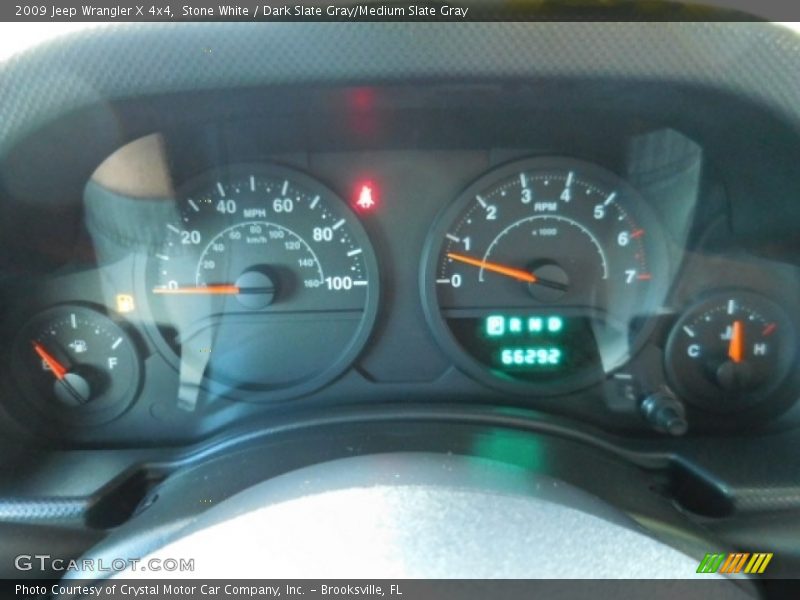 Stone White / Dark Slate Gray/Medium Slate Gray 2009 Jeep Wrangler X 4x4