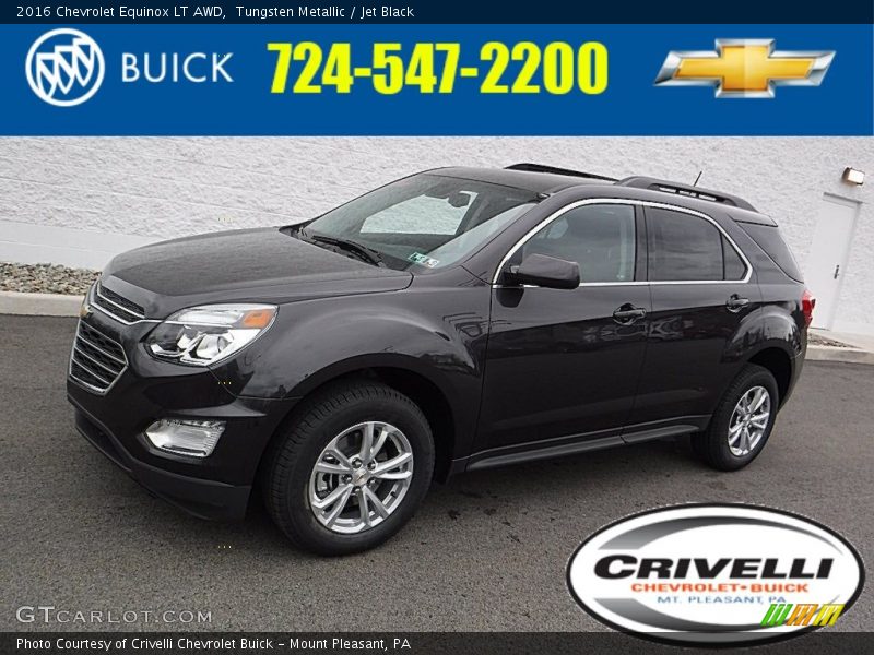 Tungsten Metallic / Jet Black 2016 Chevrolet Equinox LT AWD