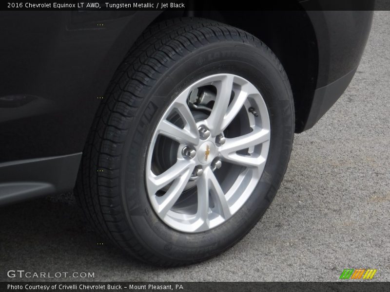 Tungsten Metallic / Jet Black 2016 Chevrolet Equinox LT AWD