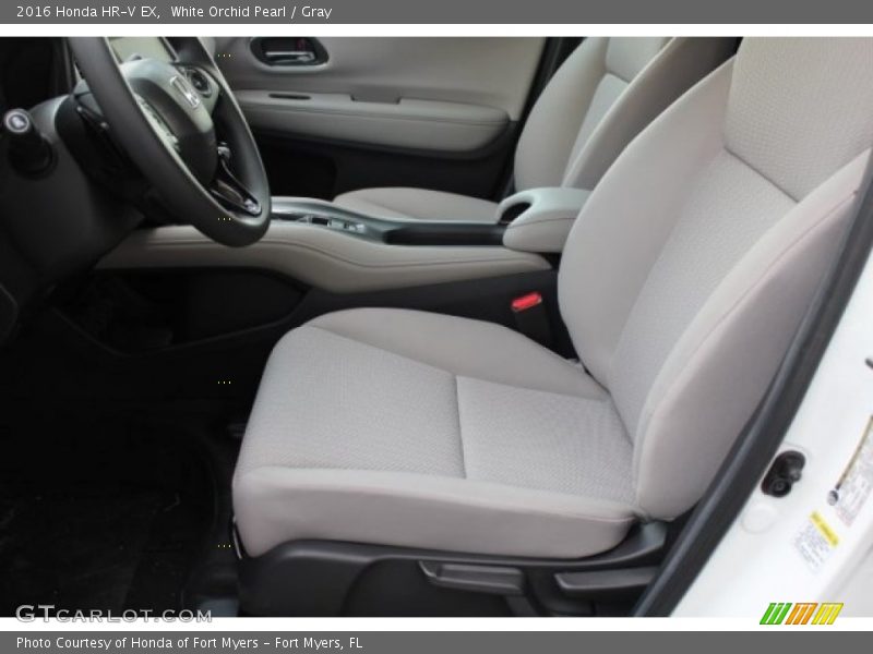 White Orchid Pearl / Gray 2016 Honda HR-V EX