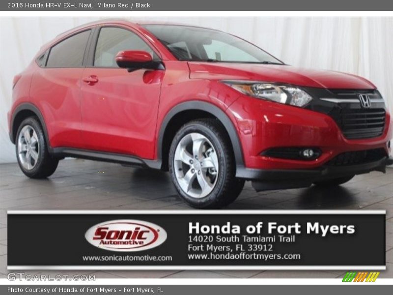 Milano Red / Black 2016 Honda HR-V EX-L Navi
