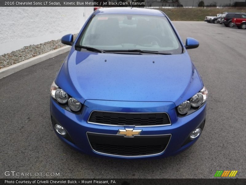 Kinetic Blue Metallic / Jet Black/Dark Titanium 2016 Chevrolet Sonic LT Sedan