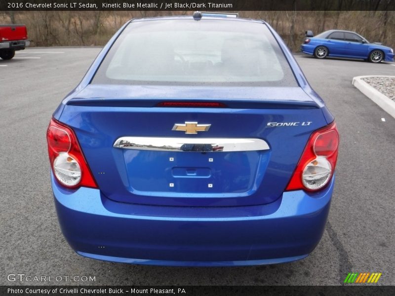 Kinetic Blue Metallic / Jet Black/Dark Titanium 2016 Chevrolet Sonic LT Sedan