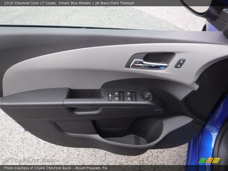 Kinetic Blue Metallic / Jet Black/Dark Titanium 2016 Chevrolet Sonic LT Sedan