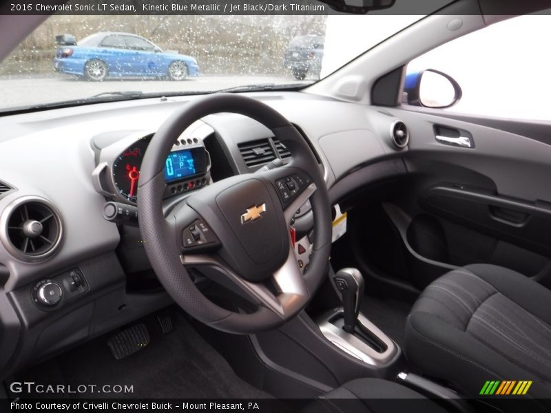 Kinetic Blue Metallic / Jet Black/Dark Titanium 2016 Chevrolet Sonic LT Sedan