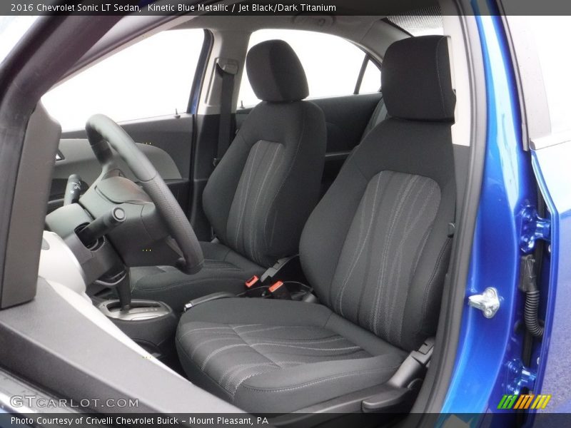 Kinetic Blue Metallic / Jet Black/Dark Titanium 2016 Chevrolet Sonic LT Sedan