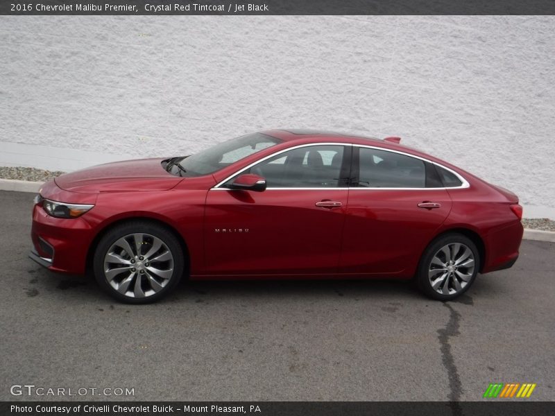 Crystal Red Tintcoat / Jet Black 2016 Chevrolet Malibu Premier