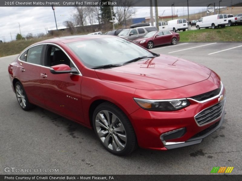 Crystal Red Tintcoat / Jet Black 2016 Chevrolet Malibu Premier