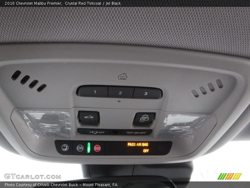 Crystal Red Tintcoat / Jet Black 2016 Chevrolet Malibu Premier