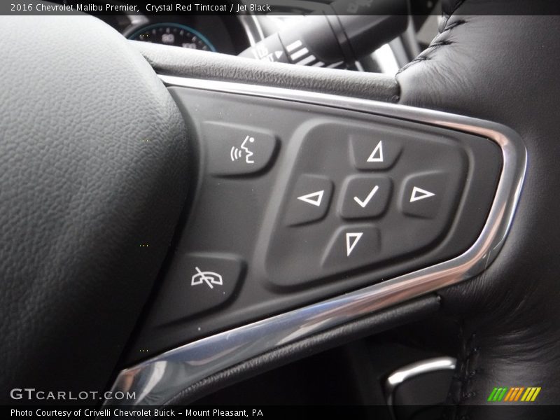 Crystal Red Tintcoat / Jet Black 2016 Chevrolet Malibu Premier