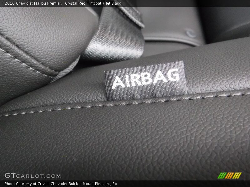 Crystal Red Tintcoat / Jet Black 2016 Chevrolet Malibu Premier