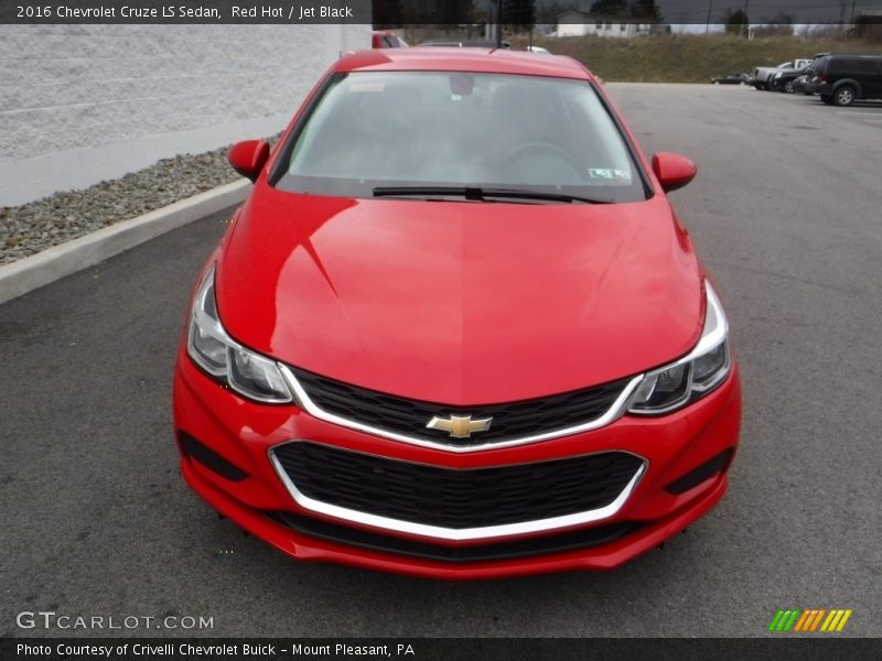 Red Hot / Jet Black 2016 Chevrolet Cruze LS Sedan