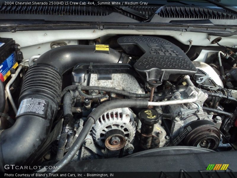 Summit White / Medium Gray 2004 Chevrolet Silverado 2500HD LS Crew Cab 4x4