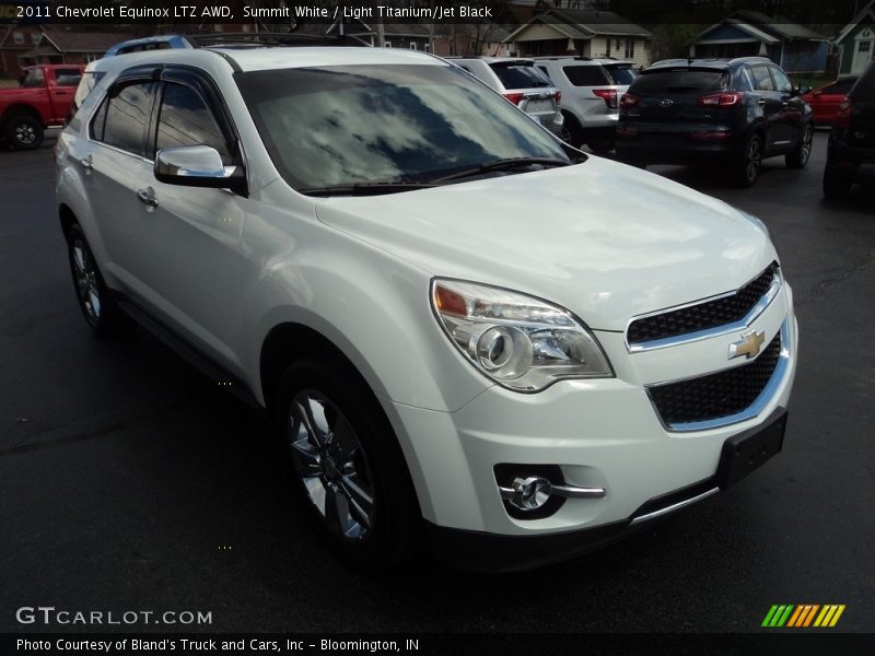 Summit White / Light Titanium/Jet Black 2011 Chevrolet Equinox LTZ AWD