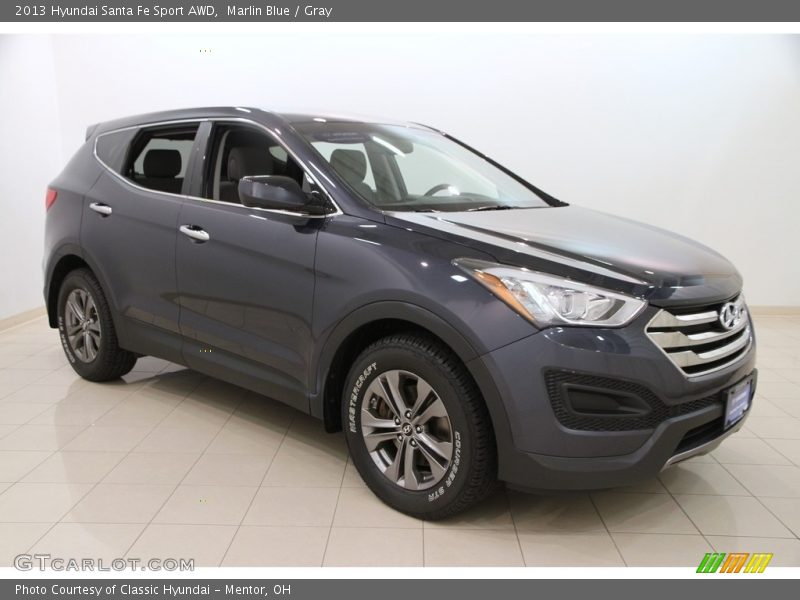 Marlin Blue / Gray 2013 Hyundai Santa Fe Sport AWD