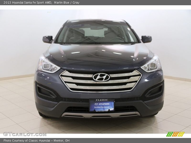 Marlin Blue / Gray 2013 Hyundai Santa Fe Sport AWD