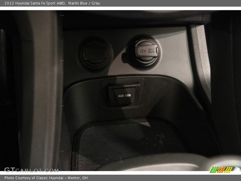 Marlin Blue / Gray 2013 Hyundai Santa Fe Sport AWD